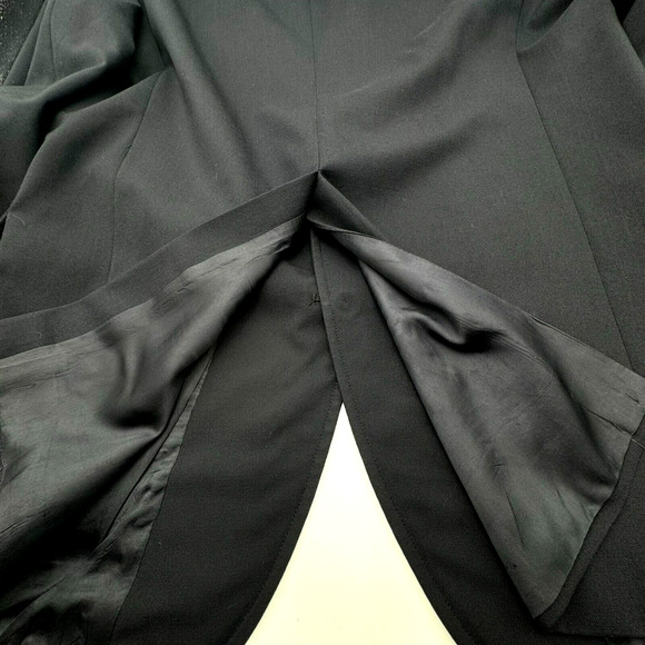 JOS A. BANK 48L Black Wool Executive Collection Gold Button Blazer Suit Jacket - Picture 5 of 12